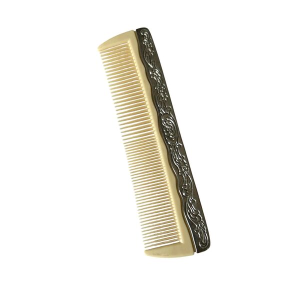 Vintage Hong Kong Silver Plated Brush and Comb and Powder Jar - Picture 7 of 7